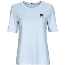 T-shirt Tommy Hilfiger REG MONOGRAM EMB C-NK SS Bleu