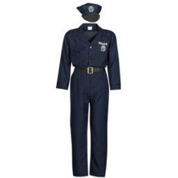Deguisements Fun Costumes COSTUME ADULTE OFFICIER DE POLICE Bleu