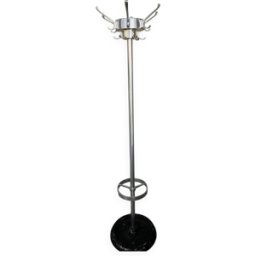 Porte manteaux vintage 50 s argent 42x42x179