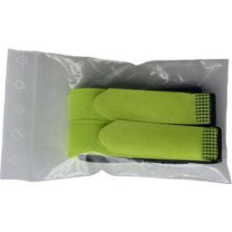 Bande auto-agrippante TRU COMPONENTS 693-656-Bag 1586412 avec boucle partie velours et partie agrippante (L x l) 400 mm x 20 mm noir, jaune 2 pc(s)