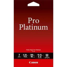 Canon papier photo 4 × 6 (10 × 15 cm) pro platinum pt-101 - 50 feuilles