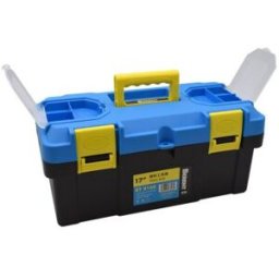 Caisse à outils vide Safetool - Jaune et bleu