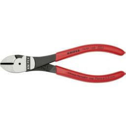 Pince coupante diagonale à forte démultiplication avec facette Knipex 74 01 160 160 mm 1 pc(s)