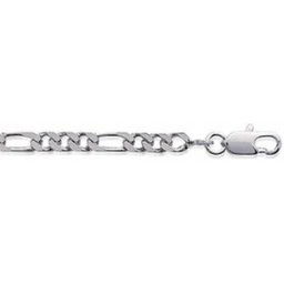 Chaine Homme Figaro 1-3 Argent 3,5 mm Argent Maison de la Bijouterie W33ZY055 male