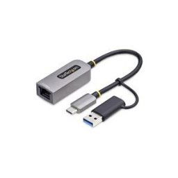 StarTech.com 2.5GbE USB-C to Ethernet Adapter with USB-A Converter - adaptateur reseau - USB-C 3.2 Gen 1 / Thunderbolt 3 - Ethernet 10M/100M/1G/2,5 Gigabit