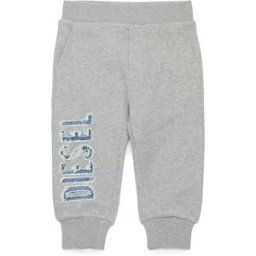 Diesel - Pantalon de survêtement avec logo en denim effiloché - Pantalons - Homme - Gris 6-9