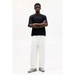 Pull&Bear Pantalon De Survêtement Interlock Blanc cassé L male
