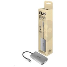 Club 3D CAC-1510-A USB-C® / DVI Adaptateur [1x USB-C® - 1x DVI] argent 24.5 cm