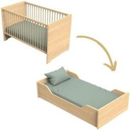 Sauthon mobilier Lit évolutif Little big bed Cannelle (70 x 140 cm)