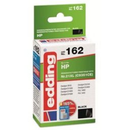 Edding Encre remplace HP 21XL, C9351CE compatible noir EDD-162 18-162