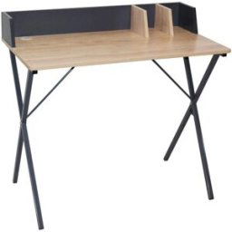 3S. x Home Bureau industriel Anthracite et bois DERRY unisex