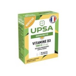 Upsa Vitamine D3 1000 Ui (25 ?g) Comprimés - Boîte 30 comprimés
