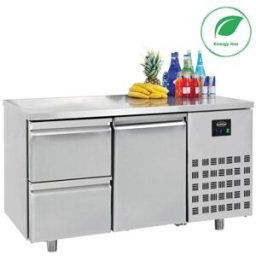 Table Réfrigérée Positive 1 Porte 2 Tiroirs Gamme 700 - Energy Line - Combisteel