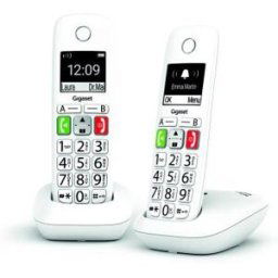 Siemens Gigaset e290 duo téléphone analog/dect identification de l'appelant blanc