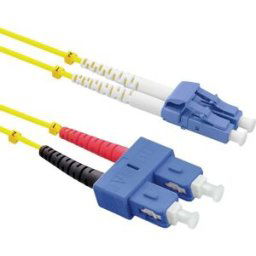 ROLINE Câble Patch FO duplex OS2, 9/125µm LC/SC, jaune, 5 m