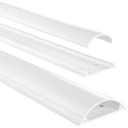 Hama Passe-câbles PVC blanc rigide (L x l x H) 1000 x 70 x 21 mm 1 pc(s) 00220984