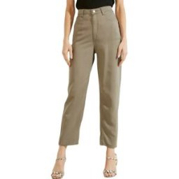 Pantalon Guess classic color Femme Kaki 29