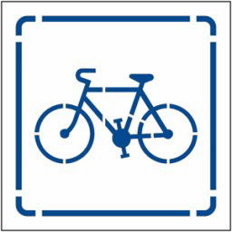 Pochoir 800 x 800 mm vélo