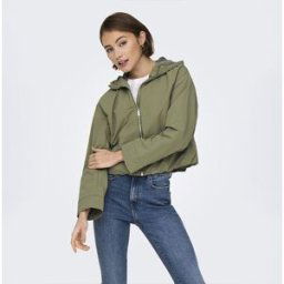 Veste capuche légère courte Bealo coupe vent Femme ONLY