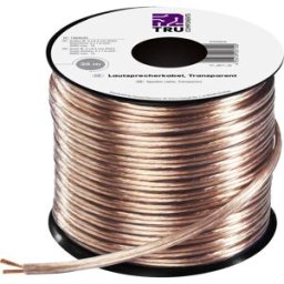 TRU COMPONENTS 1564533 Câble haut-parleur 2 x 1.5 mm² transparent 30 m