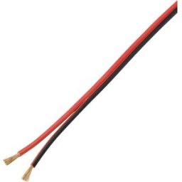 TRU COMPONENTS TC-9202508 Câble haut-parleur 2 x 2.5 mm² noir-rouge 100 m