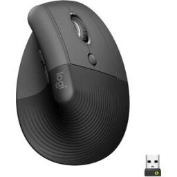 Souris ergonomique Logitech Lift Vertical Ergonomic Mouse Bluetooth, radio optique graphite 6 Boutons 4000 dpi ergonomique
