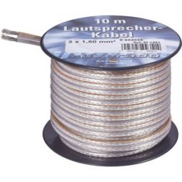 AIV 23555L Câble haut-parleur 2 x 1.5 mm² argent 10 m