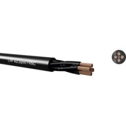 Kabeltronik 65H425000-1 Câble haut-parleur 4 x 2.5 mm² noir Marchandise vendue au mètre