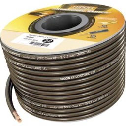 Hicon HIE-225-1000 Câble haut-parleur Ergonomic 2 x 2.5 mm² noir 10 m