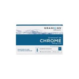 Granions ? de Chrome 200 ?g Ampoules - Boîte 30 ampoules de 2 ml