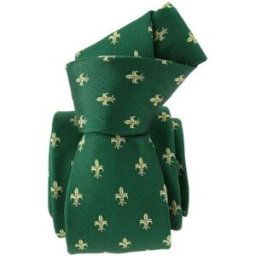 Cravates et accessoires Tony & Paul Cravate Fleurs de Lys - BOURBON Vert