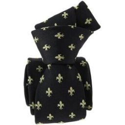 Cravates et accessoires Tony & Paul Cravate Fleurs de Lys - BOURBON Noir