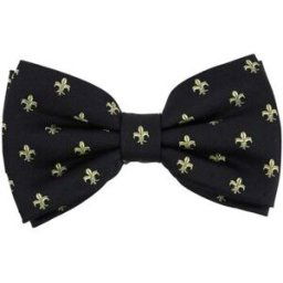 Cravates et accessoires Tony & Paul Noeud papillon noué Fleurs de Lys - BOURBON Noir
