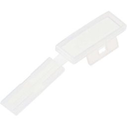 TRU COMPONENTS TC-MC1203-100 Identificateur de câble Type de montage: pour collier serre-câbles Surface de marquage: 32 x 11 mm naturel 100 pc(s)