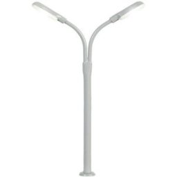 Réverbère en col de cygne double Viessmann Modelltechnik 6495 modèle fini N 1 pc(s)