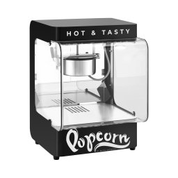 Machine à pop corn - Design moderne - 4 kg/h - 1.5 l - noire - Royal Catering