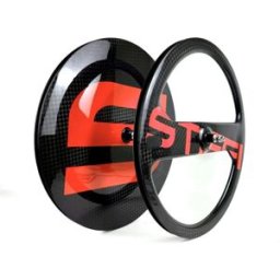 Paire de roues Stiffi Track S-Disc + 2 Spoke Rouge