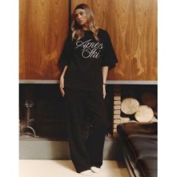 4th & Reckless x Felicia Wedin - AprÃ¨s-Ski - Pantalon d'ensemble ample en maille - Noir Noir XL female