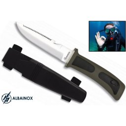 Couteau de plongée sous-marine 23,5cm - noir ALBAINOX