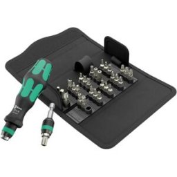 Wera Kraftform Kompakt 71 Security 05057114001 Jeu dembouts 32 pièces Tamper Resistant TORX® Profil, carré intérieur (Robertson), 6 pans intérieurs, TORQ-SET®,