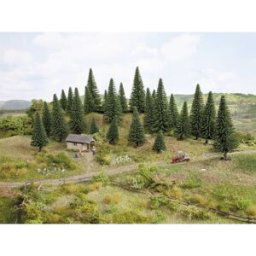 NOCH 26830 Assortiment darbres sapin 50 à 140 mm vert foncé 25 pc(s)