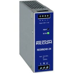 RECOM REDIIN240-24 Alimentation rail DIN 24 V 10 A 240 W Nbr. de sorties:1 x Contenu 1 pc(s)