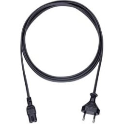 Câble dalimentation Oehlbach - 1 fiche mâle C8 pour petits appareils/1 connecteur Euro mâle - 5m - Noir - 17048