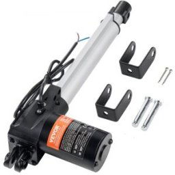 VEVOR Actionneur Linéaire 12 V, Actionneur de Mouvement Linéaire Robuste 200 mm 6000 N 5 mm/s avec Support de Montage et Protection IP44 pour Portes Électriques, Machines Industrielles, Navires, Cargo