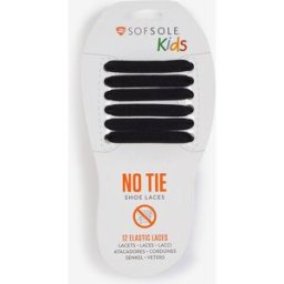 Sofsole Lacets Elastiques Kids X12 noir tu unisex
