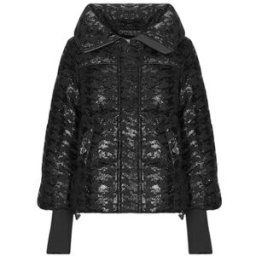 Doudounes Guess MELIE HOUNDSTOOTH PUFFER Noir