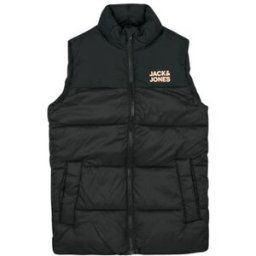 Doudounes enfants Jack & Jones JJETOBY BODYWARMER COLLAR SN Noir 11 ans garcons