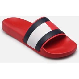 RUBBER TH FLAG POOL par Tommy Hilfiger Rouge 46 Homme