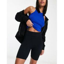 ASOS DESIGN - Short legging cÃ´telÃ© sculptant sans coutures - Noir Noir XS female
