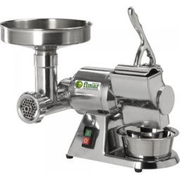 Fimar TR8D - Hachoir à viande électrique - Râpe intégrée - Groupe de hachage en aluminium - 230V